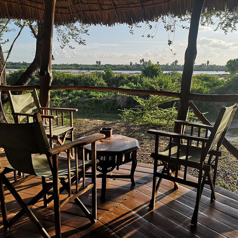 Selous Impala Camp Nyerere terrasse