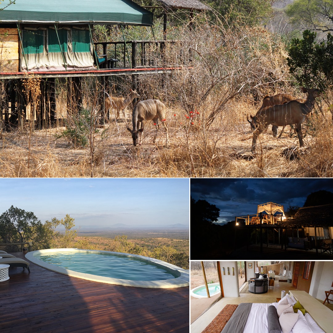 Camps of Ruaha National Park in Tanzania: Tandala, Ikuka, Ikgelia, Asanja